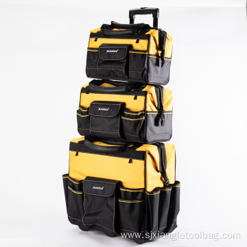 3-Piece Trolley Tool Bag Set: High-Capacity & Durable